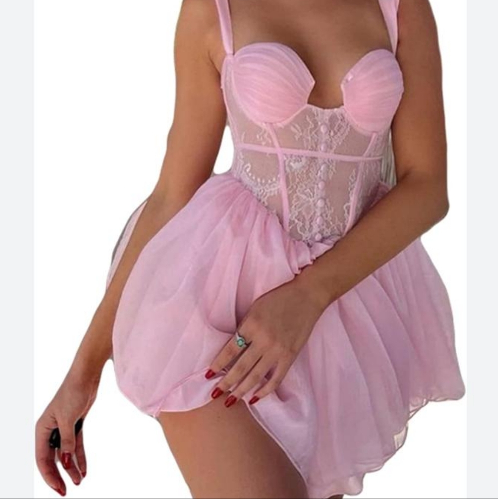 Adeirlina Pink Mini Dress